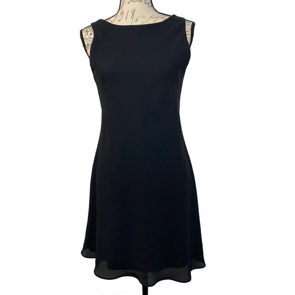 Alyn Paige Dresses & Skirts - Alyn Paige Vintage Stretch Pull-on Black Dress Size 5/6